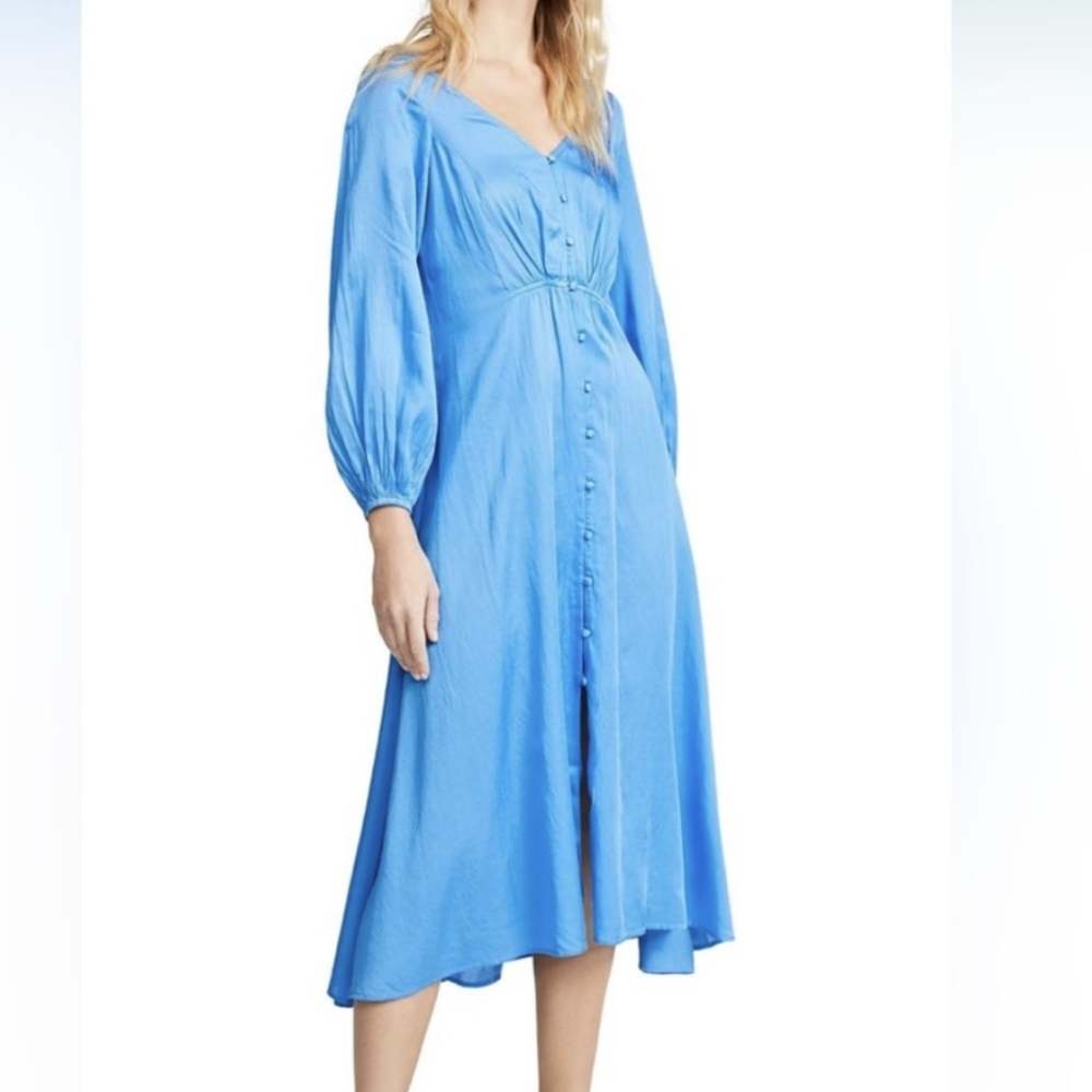 Free People Later Days Midi Dress Sz 0 NWOT $128